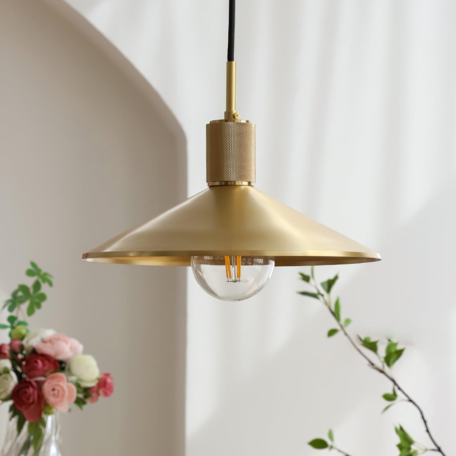 Quentin Brass Pendant Light - Loonglight