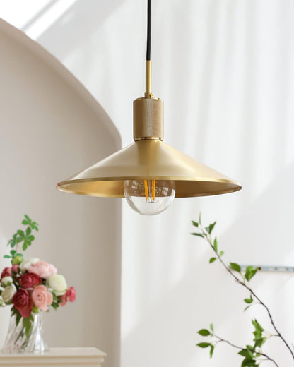 Quentin Brass Pendant Light - Loonglight