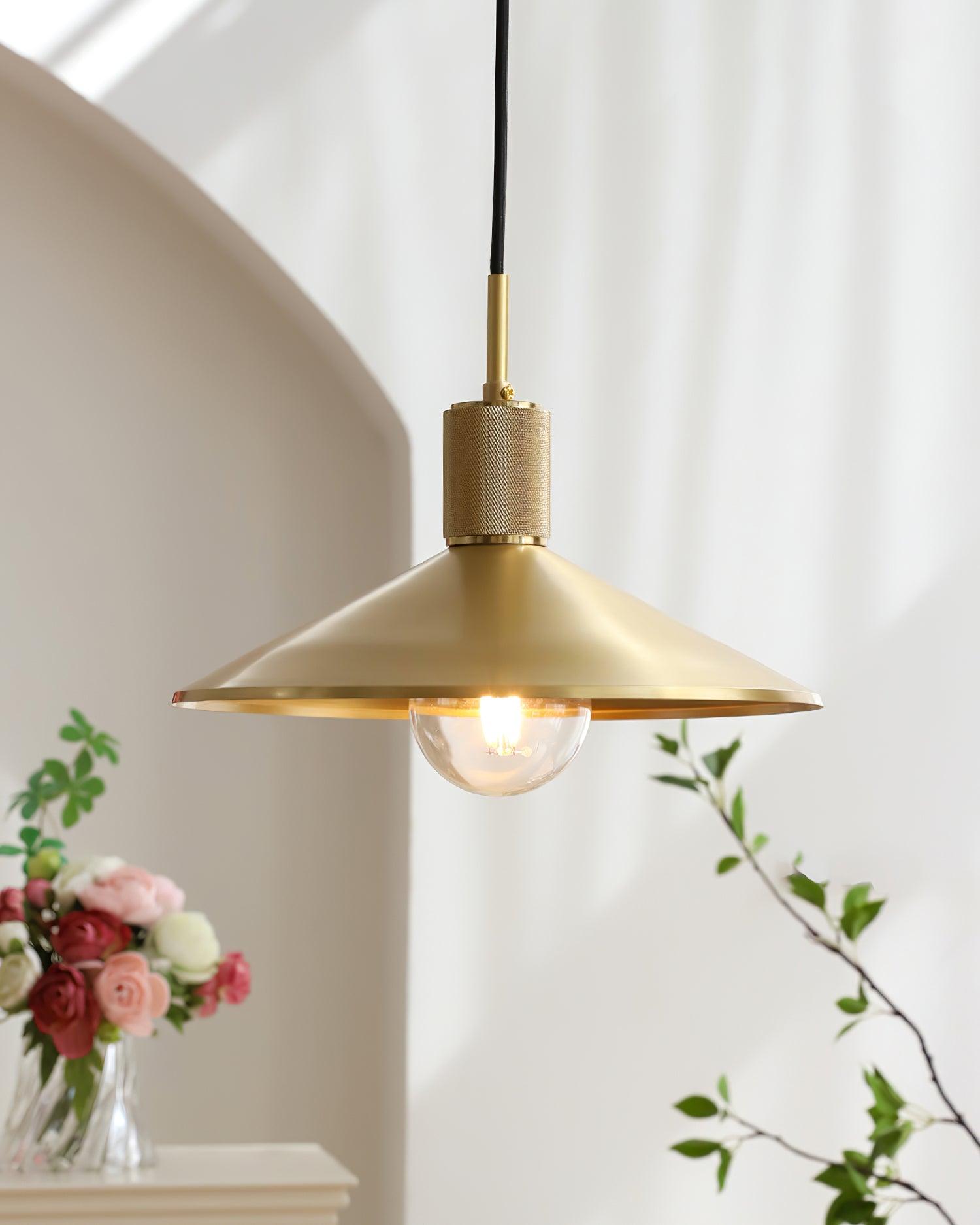 Quentin Brass Pendant Light - Loonglight