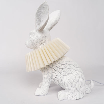 Rabbit White Resin Table Lamp - Loonglight