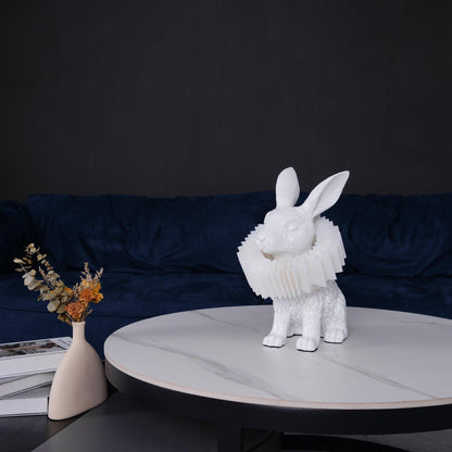 Rabbit White Resin Table Lamp - Loonglight