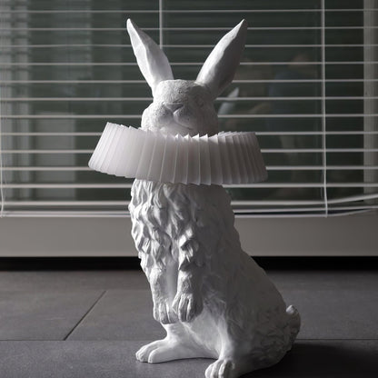 Rabbit White Resin Table Lamp - Loonglight