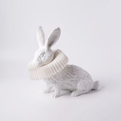 Rabbit White Resin Table Lamp - Loonglight