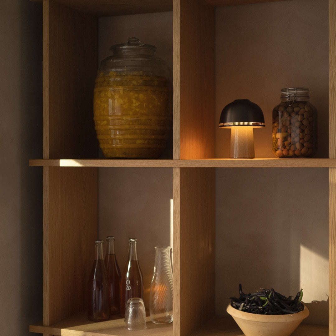 Raku Mushroom Table Lamp - Loonglight