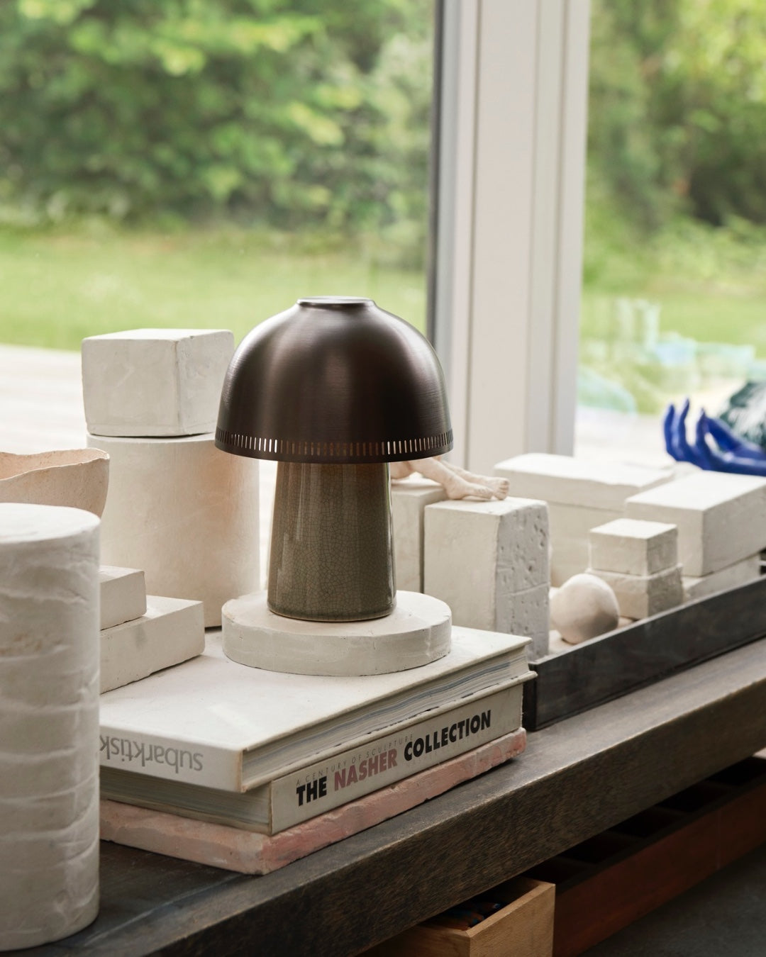 Raku Mushroom Table Lamp - Loonglight