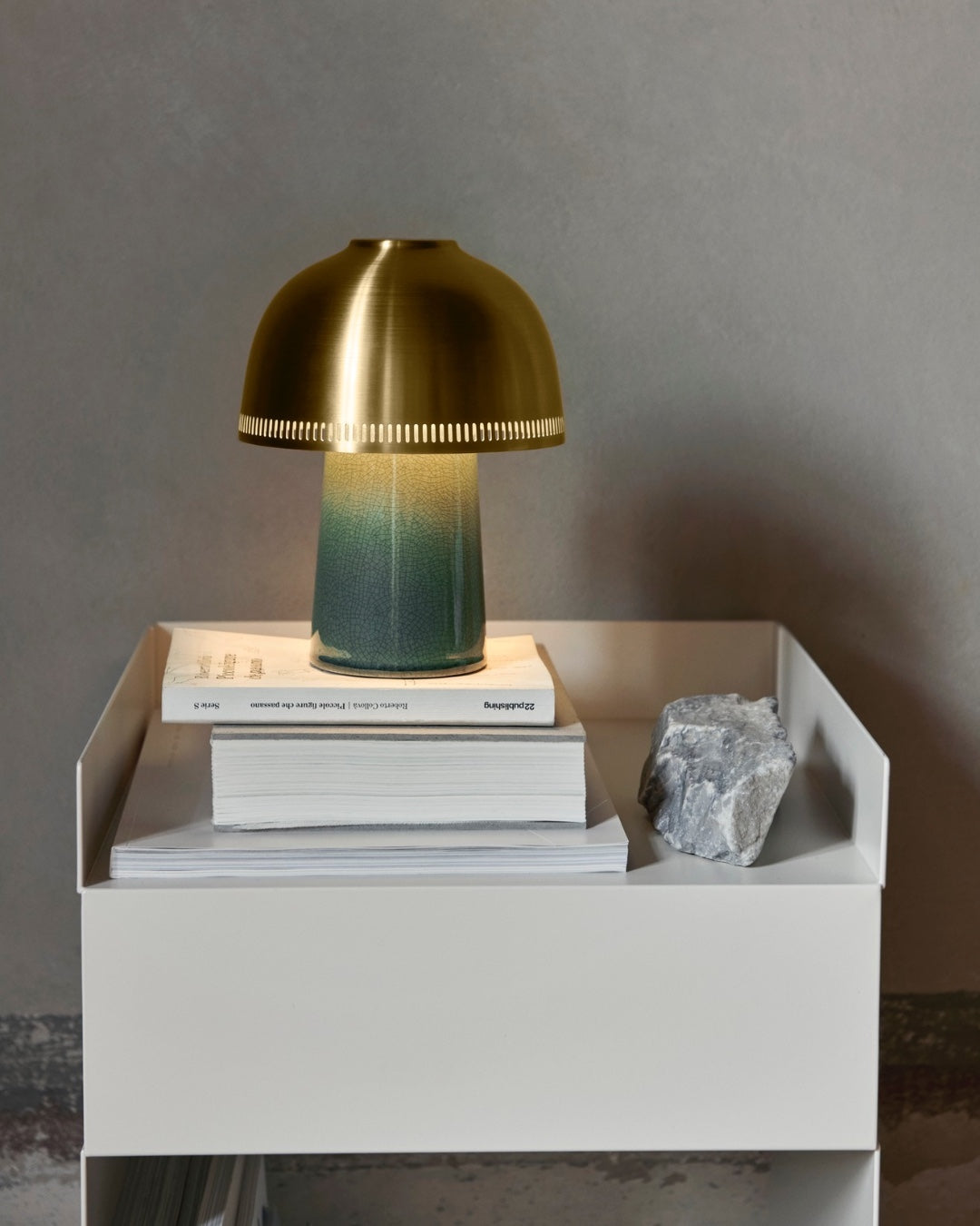 Raku Mushroom Table Lamp - Loonglight