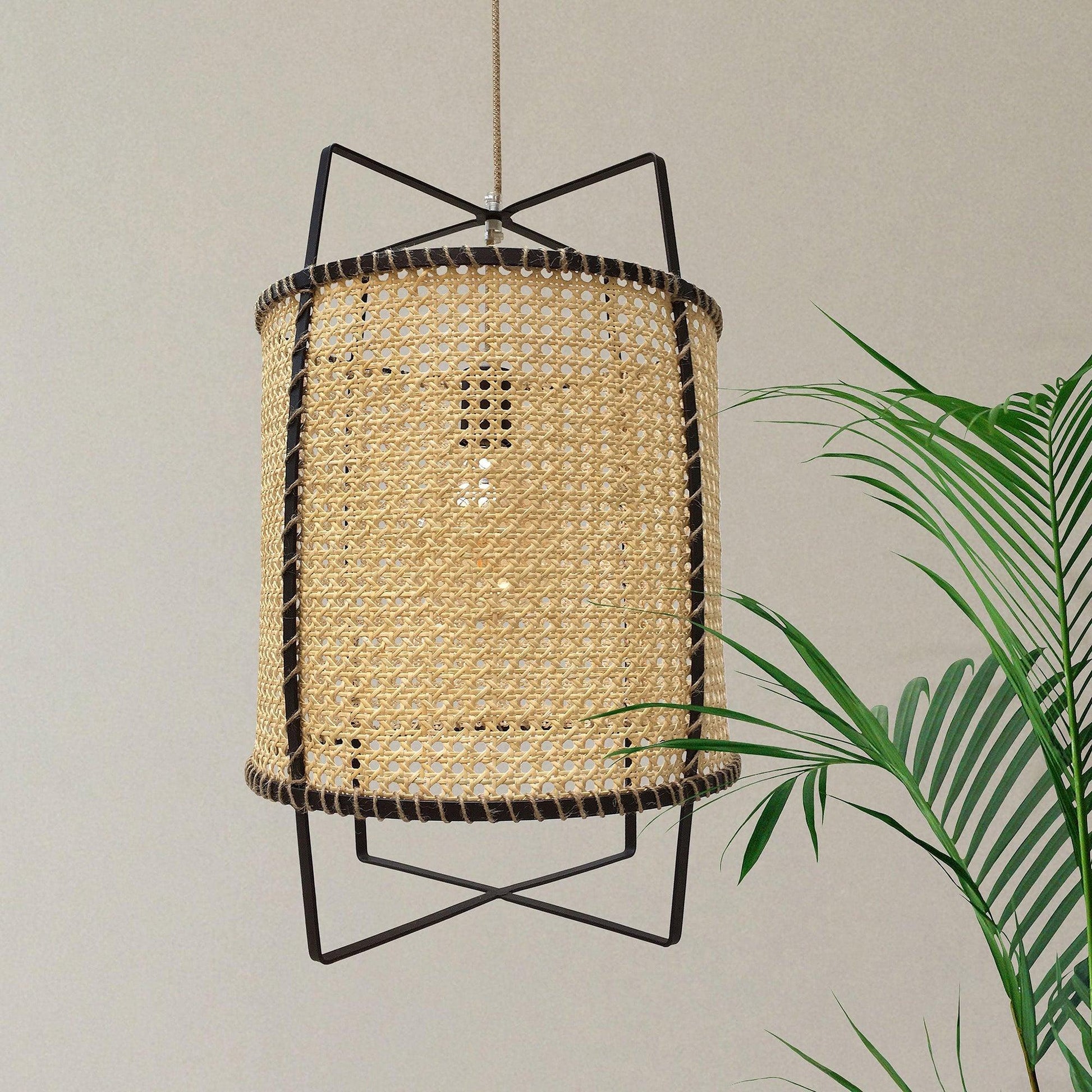 Japanese Bamboo Lantern pendant Light - Loonglight