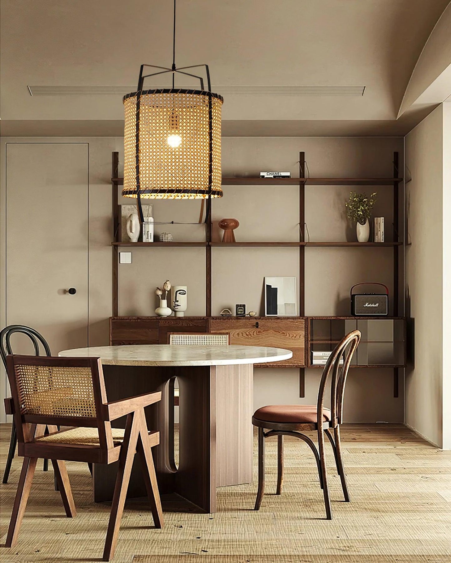 Japanese Bamboo Lantern pendant Light - Loonglight