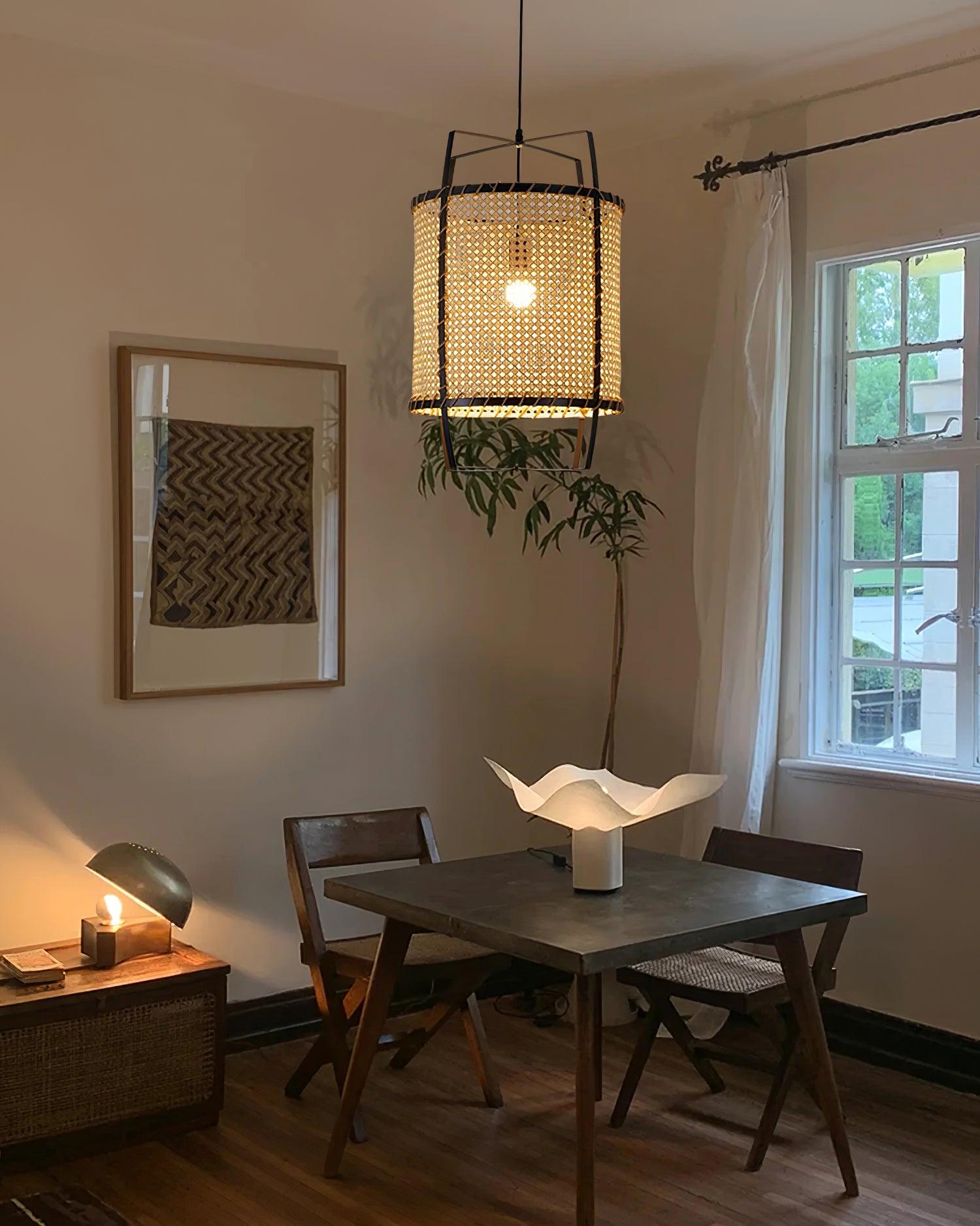 Japanese Bamboo Lantern pendant Light - Loonglight