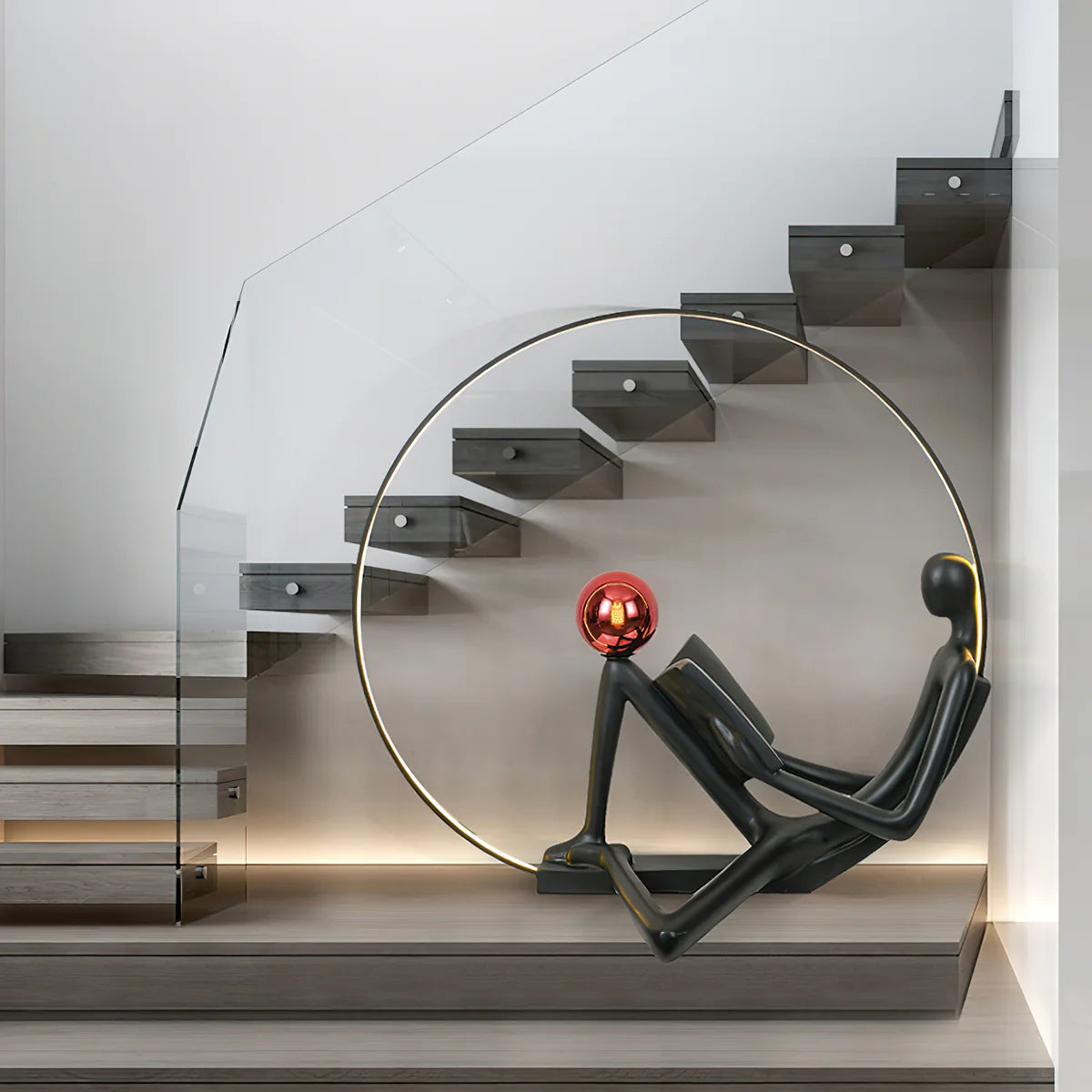 Reader Statue Floor Lamp - Loonglight