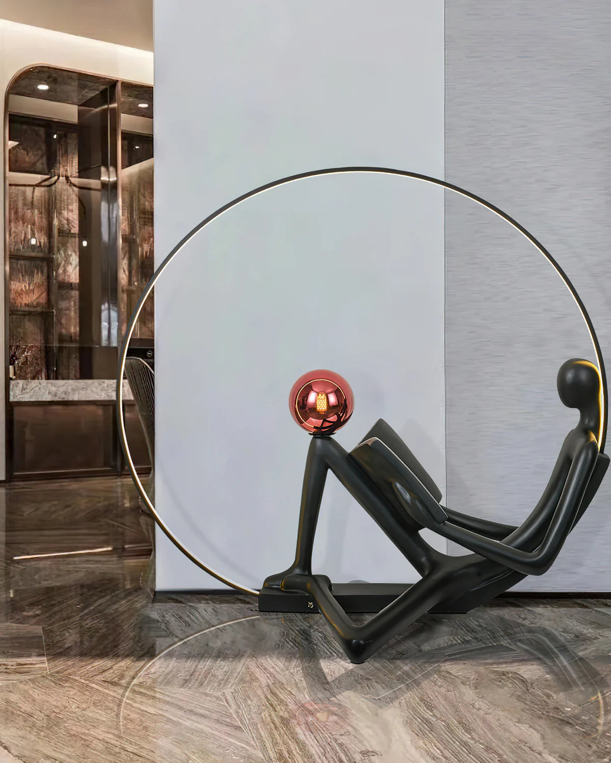 Reader Statue Floor Lamp - Loonglight