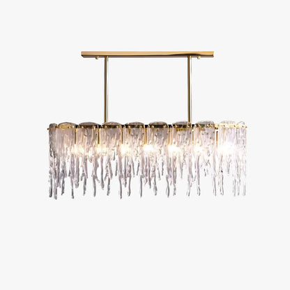 Rectangular Icicle Glass Chandelier