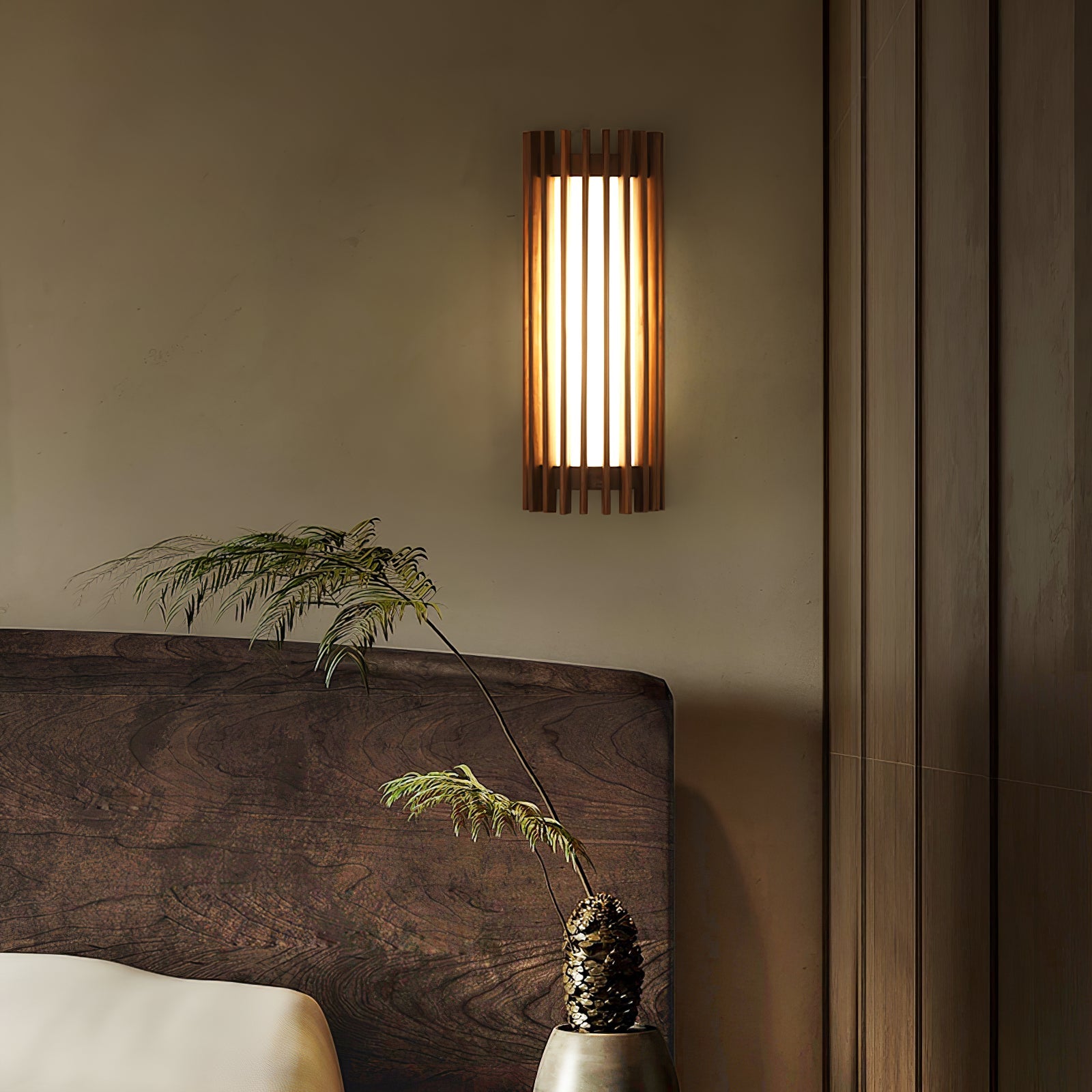 Regina Walnut Wall Lamp - Loonglight