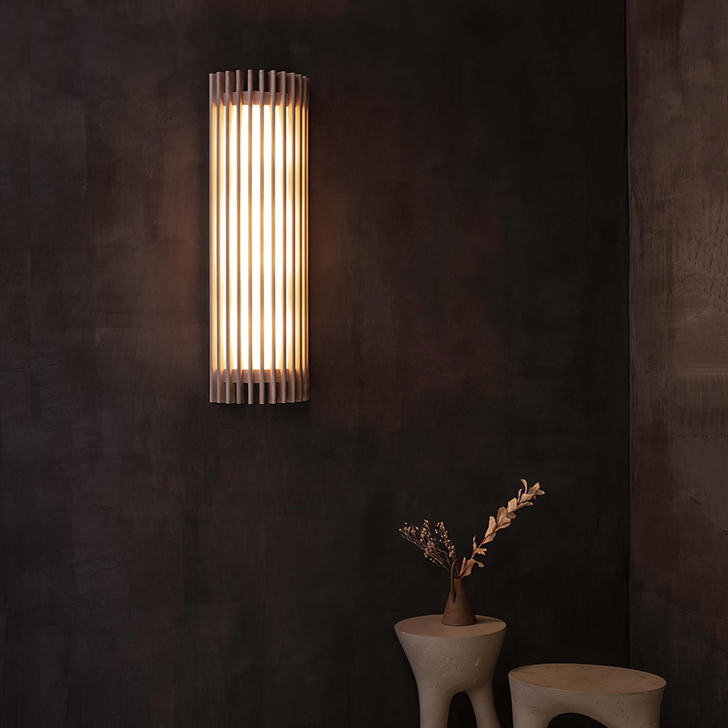 Regina Walnut Wall Lamp - Loonglight