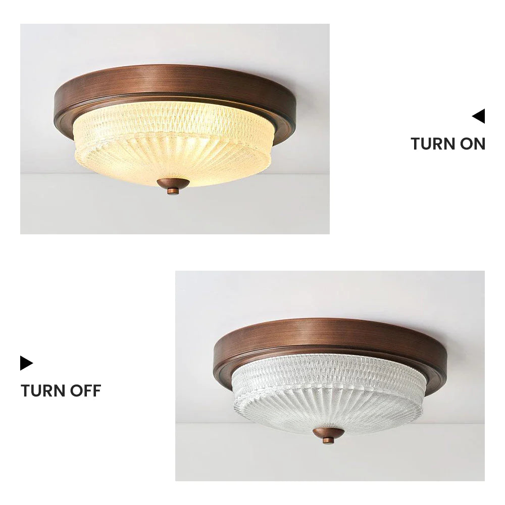 Retro Flush Ceiling Light