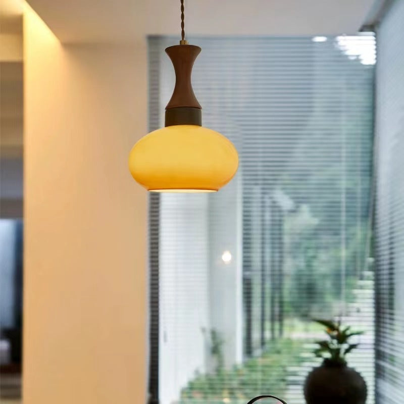 Retro Glass Plug-In Pendant Light - Loonglight
