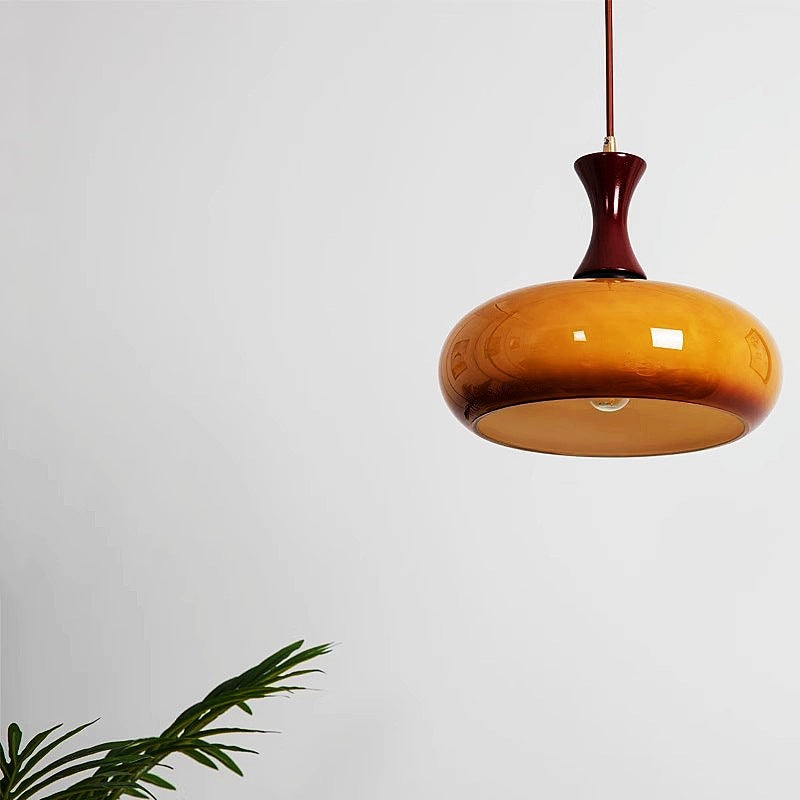 Retro Glass Plug-In Pendant Light - Loonglight