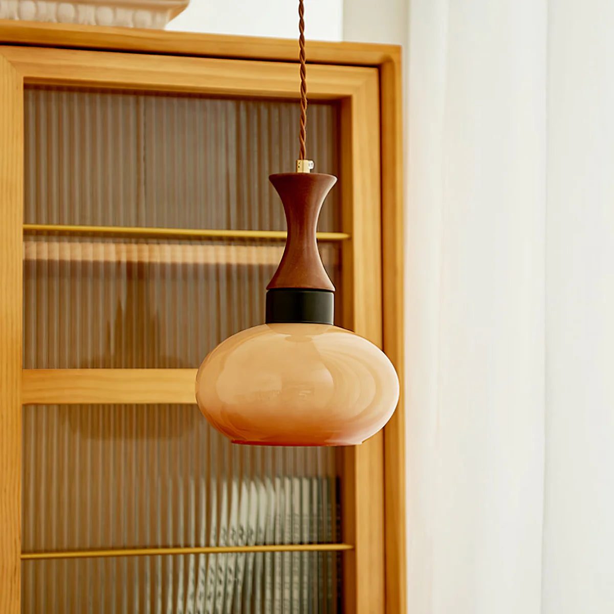 Retro Glass Plug-In Pendant Light - Loonglight