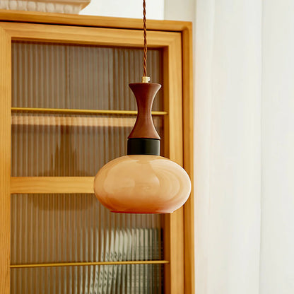 Retro Glass Plug-In Pendant Light - Loonglight