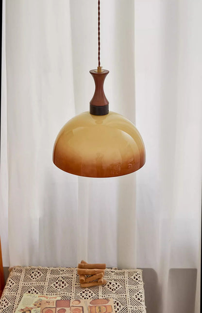 Retro Glass Plug-In Pendant Light - Loonglight