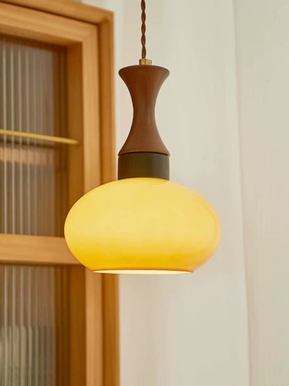 Retro Glass Plug-In Pendant Light - Loonglight