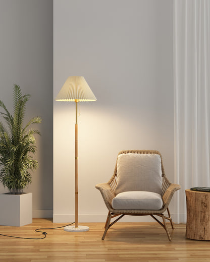 Retro Pleated Floor Lamp - Loonglight
