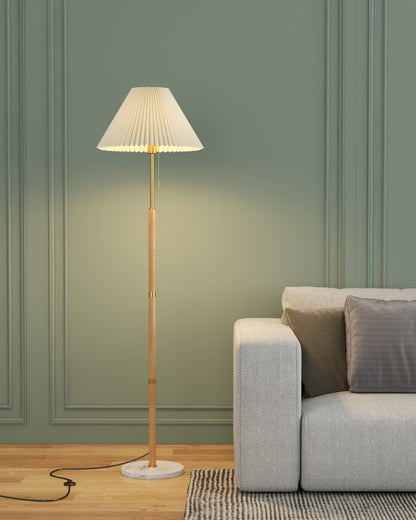 Retro Pleated Floor Lamp - Loonglight