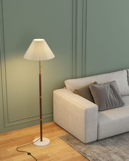 Retro Pleated Floor Lamp - Loonglight