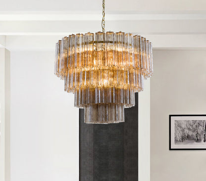 Retro Floral Tube Chandelier - Loonglight