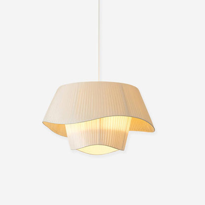 Retro Pleated Fabric Pendant Lamp