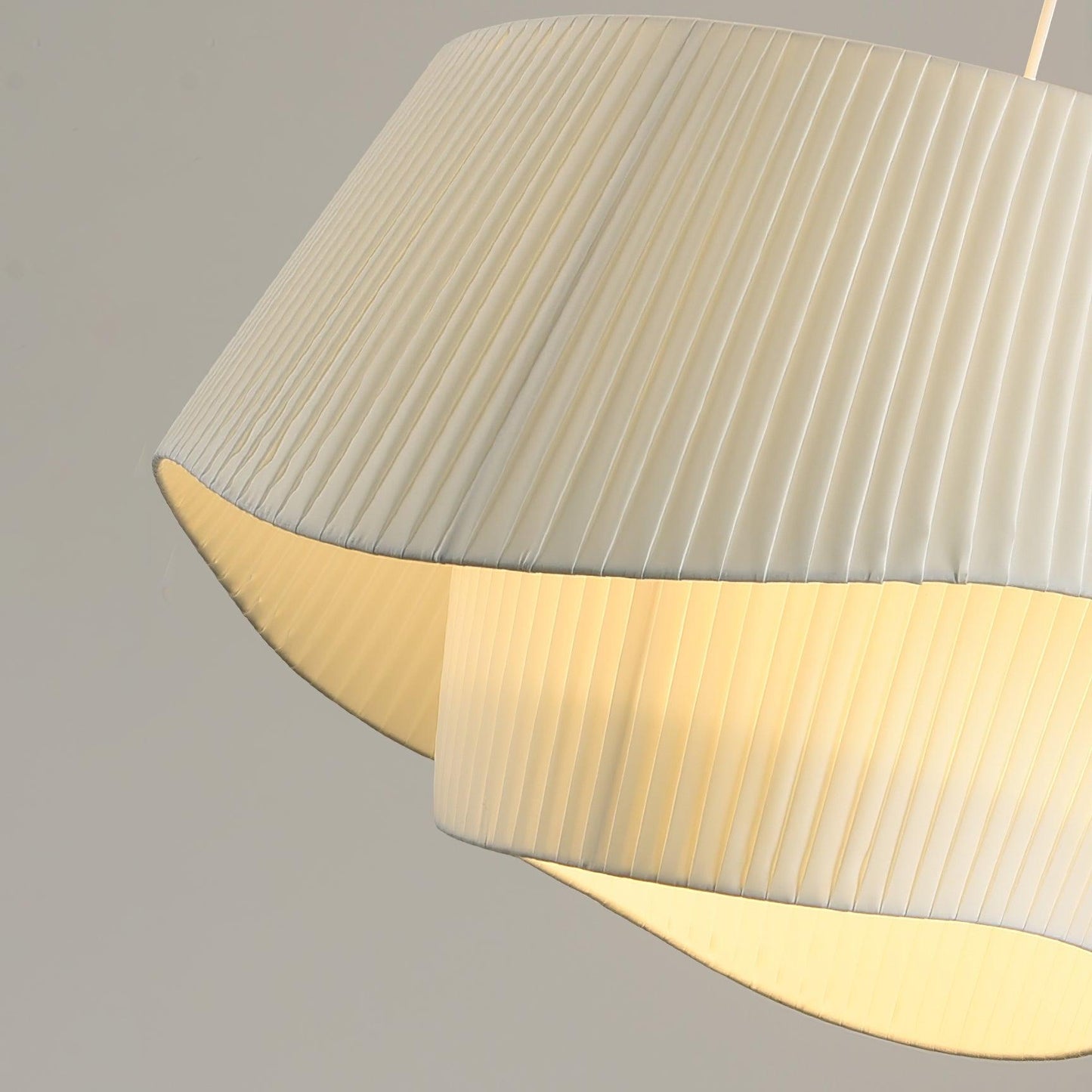Retro Pleated Fabric Pendant Lamp