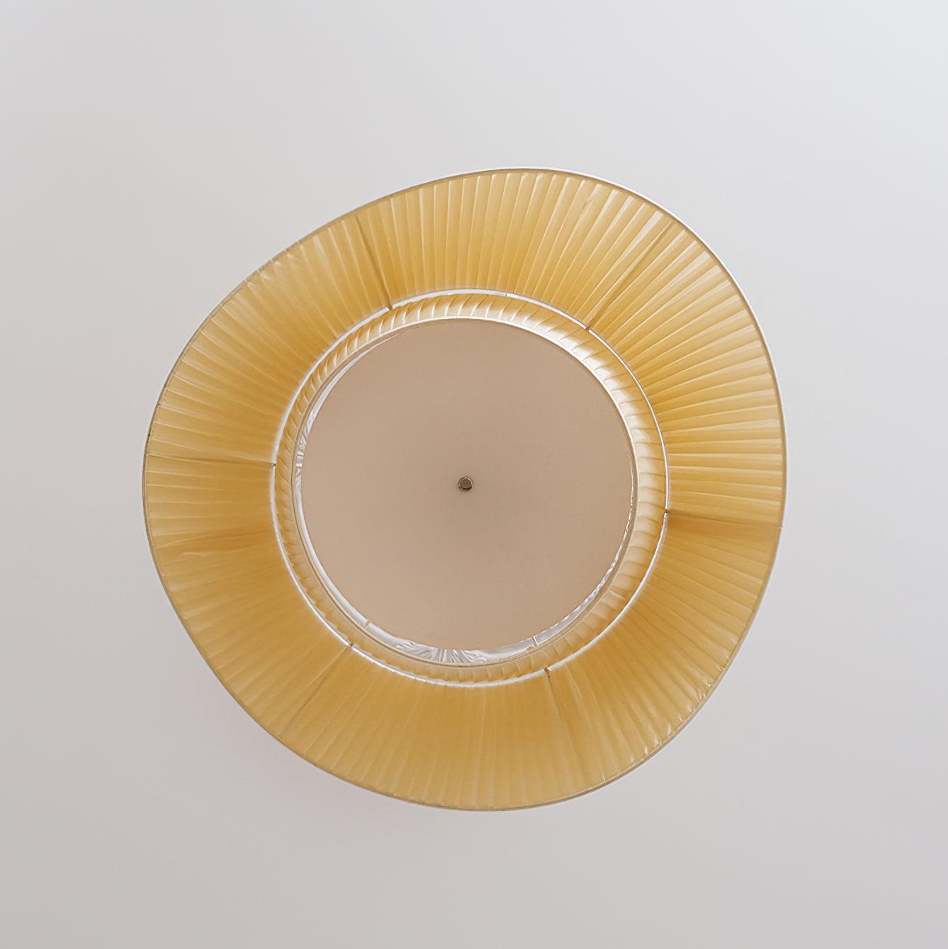 Retro Pleated Fabric Pendant Lamp