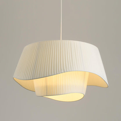 Retro Pleated Fabric Pendant Lamp