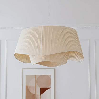 Retro Pleated Fabric Pendant Lamp