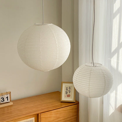 Rice Paper Pendant Light 45A 12