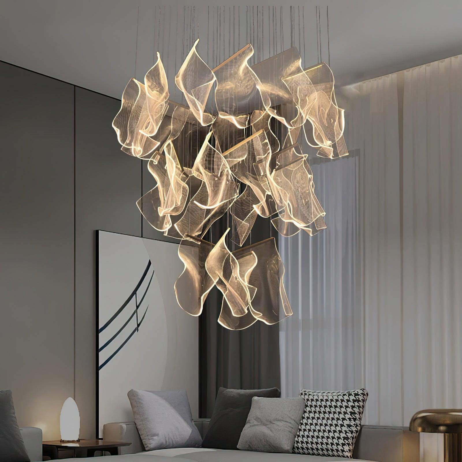 Faint Breeze Acrylic Chandelier - Loonglight