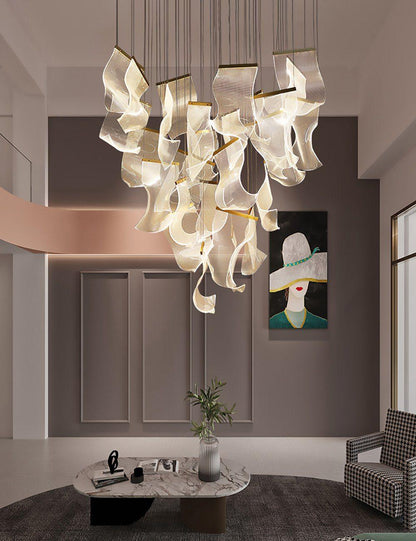 Faint Breeze Acrylic Chandelier - Loonglight