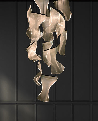 Faint Breeze Acrylic Chandelier - Loonglight