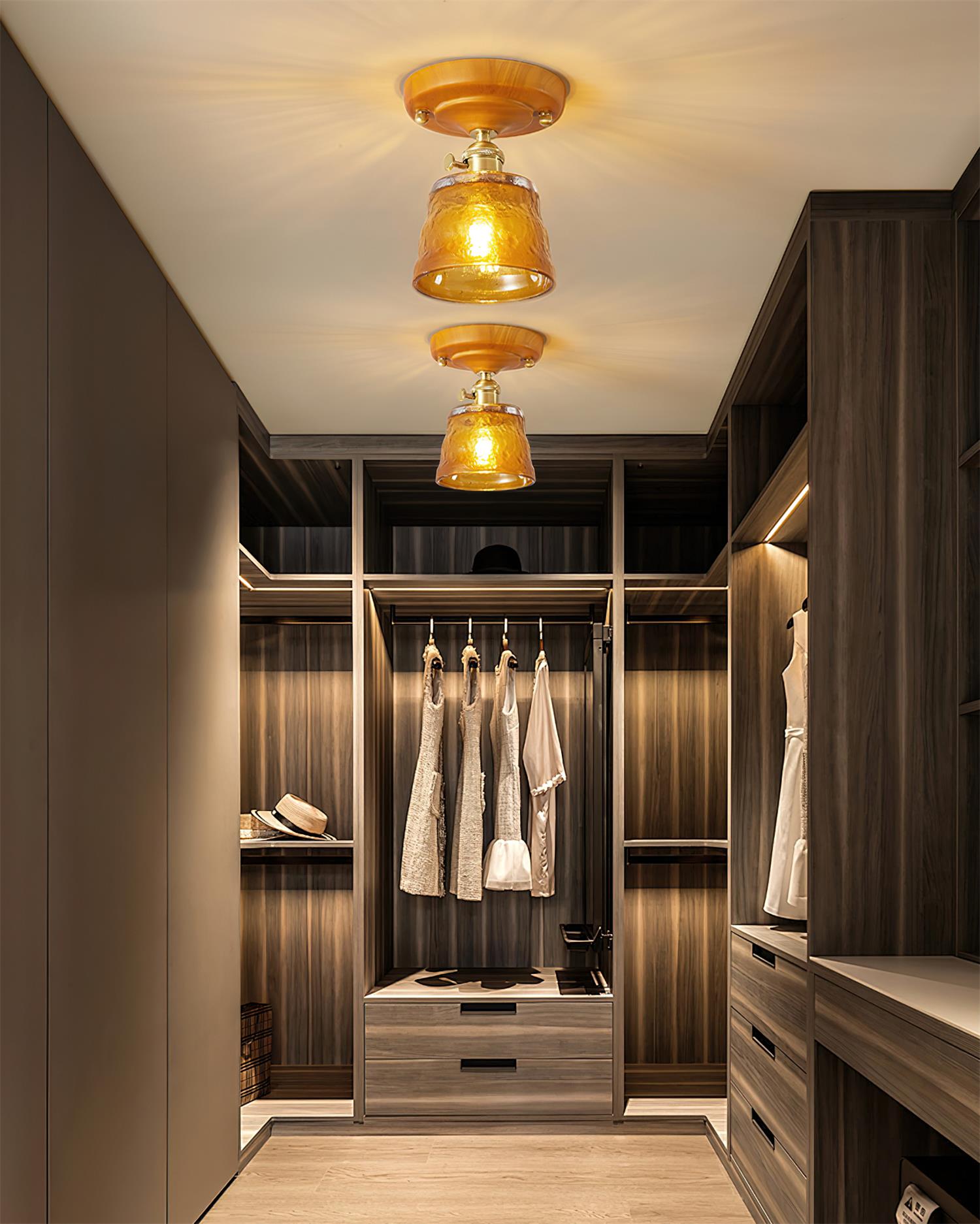 Rino Glass Ceiling Light - Loonglight