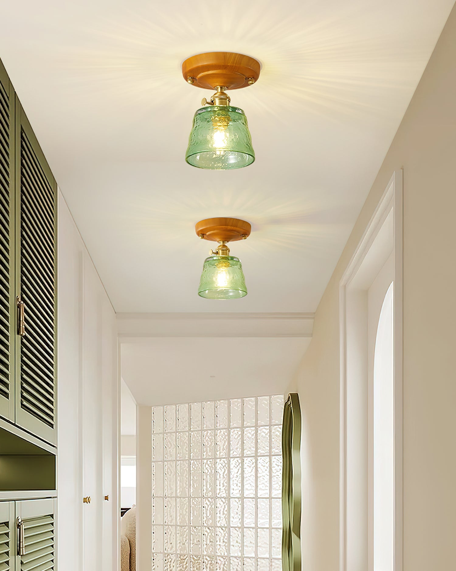 Rino Glass Ceiling Light - Loonglight