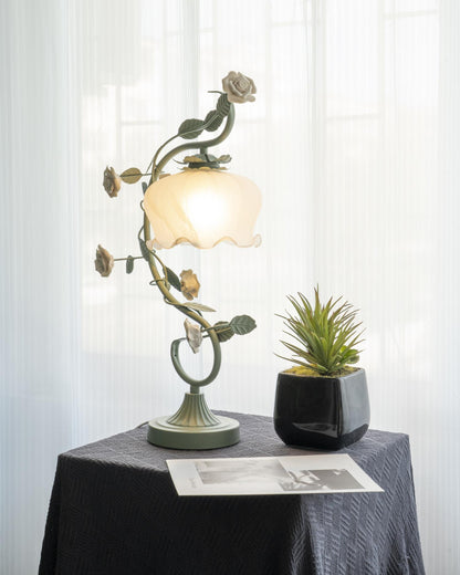 Ron Rose Flower Table Lamp