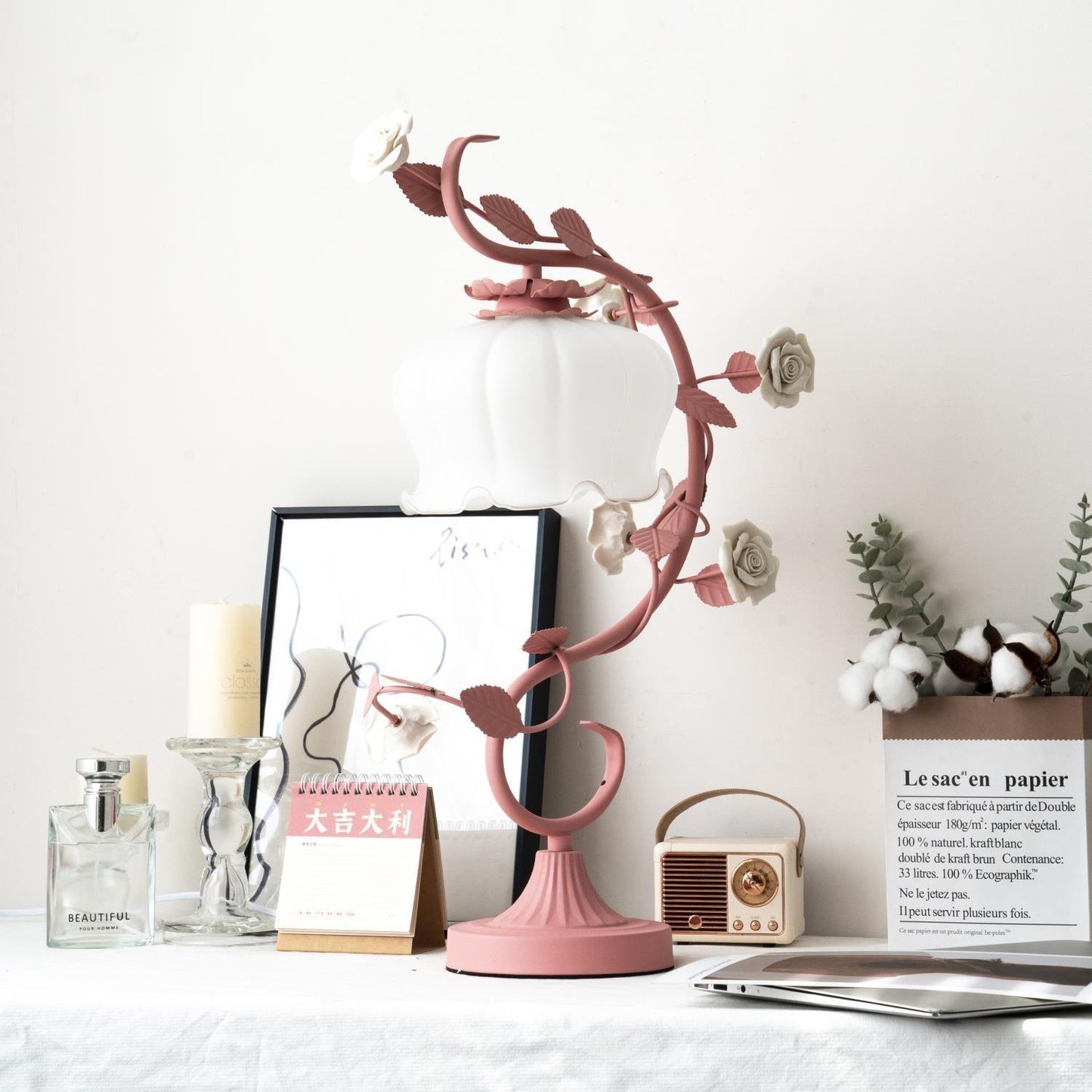 Ron Rose Flower Table Lamp - Loonglight