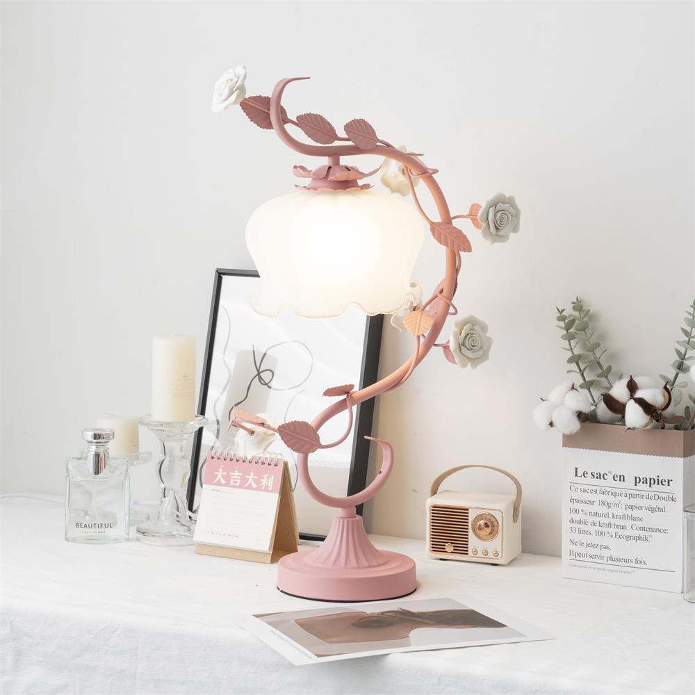 Ron Rose Flower Table Lamp - Loonglight