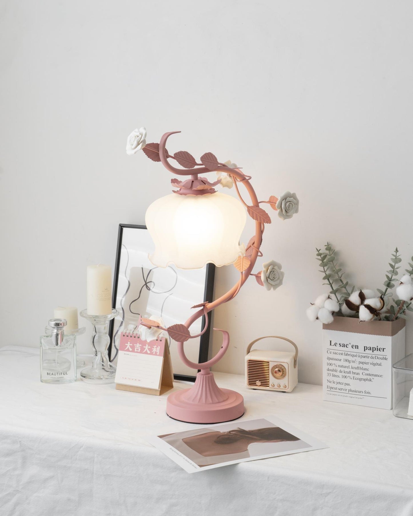 Ron Rose Flower Table Lamp - Loonglight
