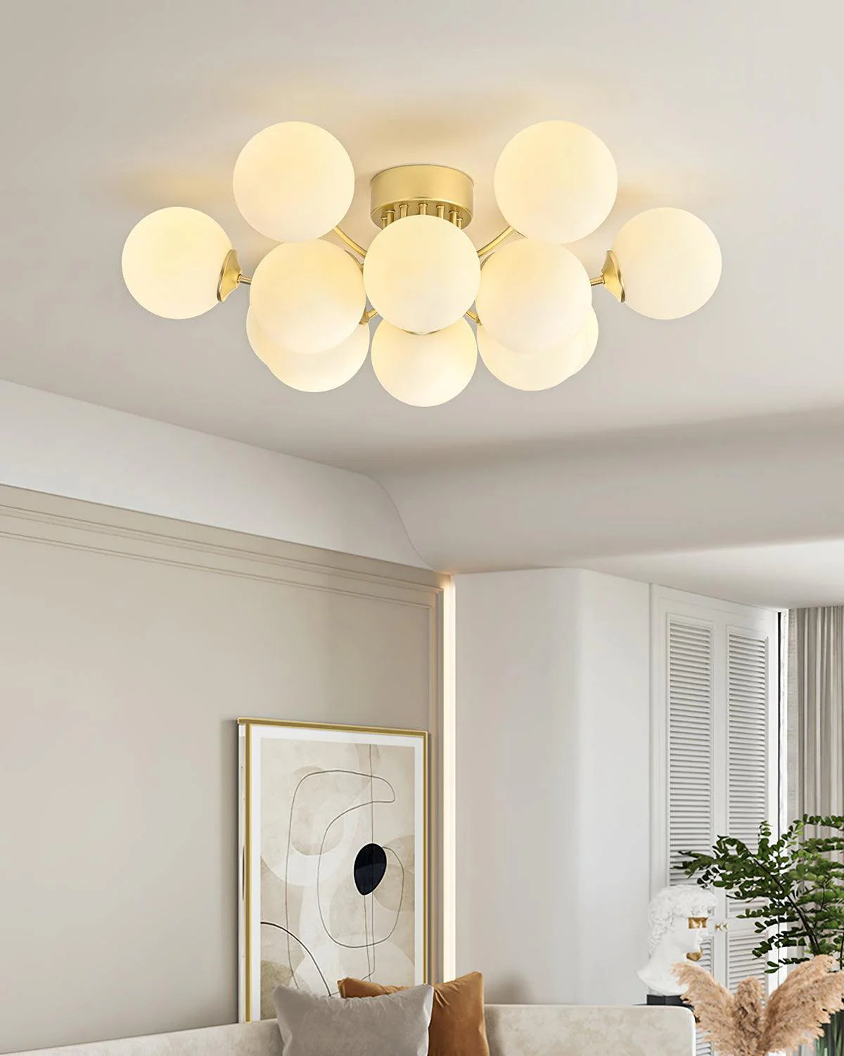Roca Ball Ceiling Light - Loonglight
