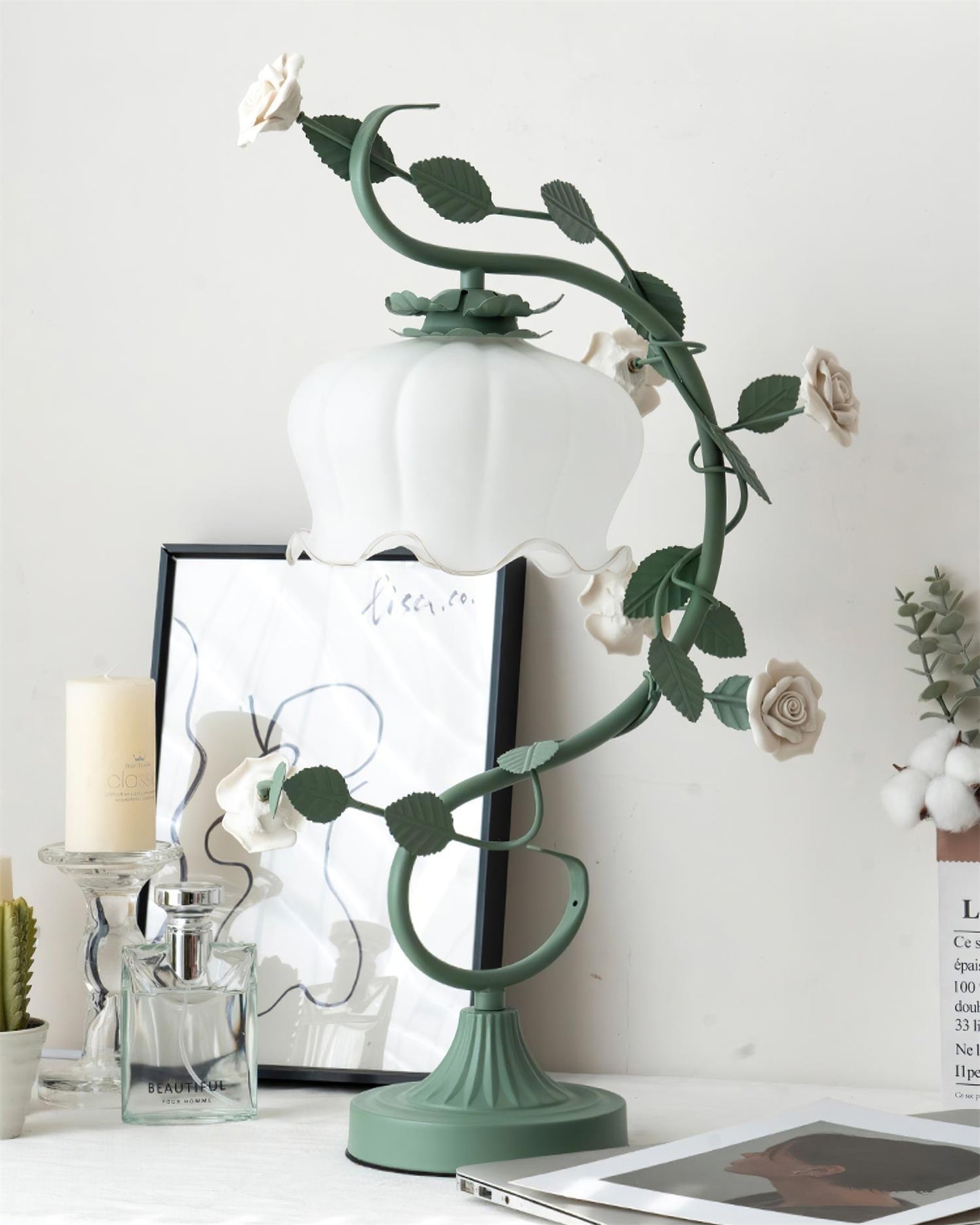 Ron Rose Flower Table Lamp - Loonglight