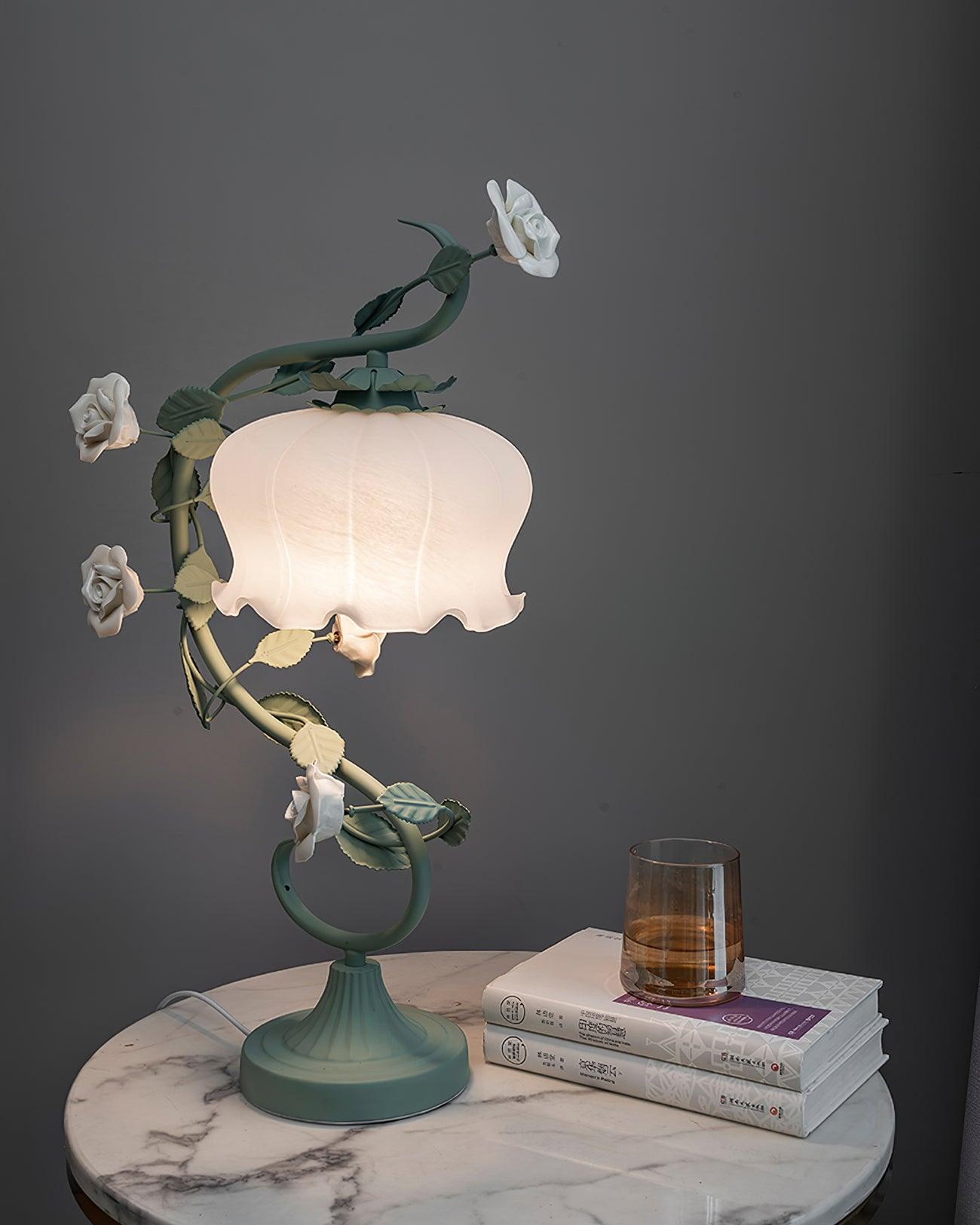 Ron Rose Flower Table Lamp - Loonglight