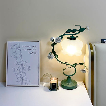 Ron Rose Flower Table Lamp - Loonglight