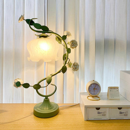 Ron Rose Flower Table Lamp - Loonglight