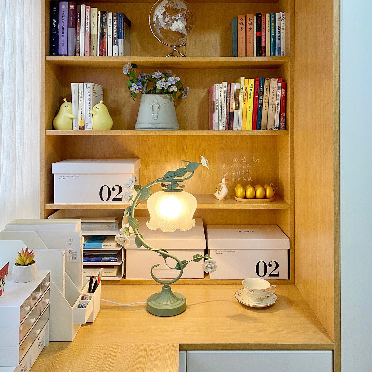 Ron Rose Flower Table Lamp - Loonglight